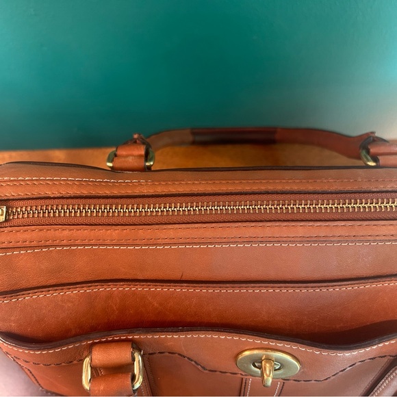 Coach Hampton Brown Leather Satchel, Very VTG - Picture 4 of 13